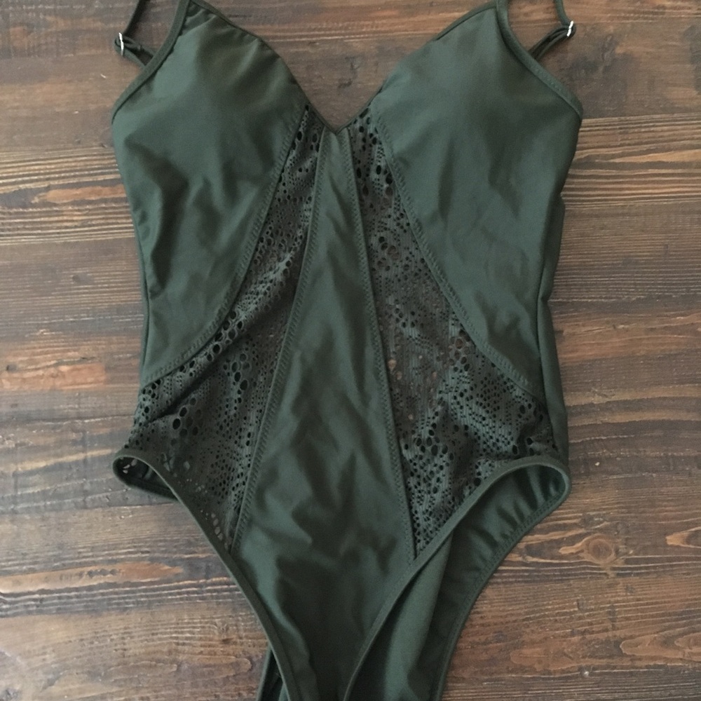 Olive bathing suit
